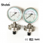 CE Manufacturer Oil Filled Diaphragm Stainless Steel Manometers, Pressure Gauges