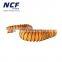orange fire-resistant PVC flexible air duct for exhaust bad air