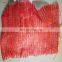 very beautiful all kinds colors knitted plastic mesh bag