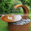 corten steel waterfall for garden