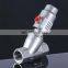 High quality 2 Way threaded angle seat valve / sanitary angle seat valve
