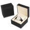 Wholesale elegant rectangle small black leather custom luxury watch packaging box gift box with custom logo on sale