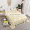 2020 summer jersey knit stripe aloe cotton fabric soft comforter bed linen bedding set with reactive printing leaves plaid