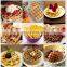 Electric 1750W Snack Machine Waffle Maker Double Head Square Commercial Waffle Maker