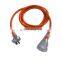 Yellow and Orange Australian SAA Outdoor and Indoor Use Extension Lead Australia Extension Cord