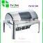 High quality New Rectangule Roll Top Stainless Steel Electric Buffet Chafer