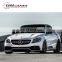 C CLASS W205 C63 PP material body kit fit for C180 C200l C300l to C63 2017 body kit with front bumper hood scoop diffuser