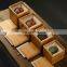 hot sale bamboo multi compartments tea bag organizer wooden box