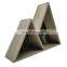 Rustic Wood triangle Mountains leaves Floating Wooden Mountain Shelf