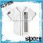 OEM no MOQ csutom youth softball jersey blank white baseball jersey