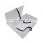 Custom logo foldable packing box with magnetic closure and ribbon packaging for clothing