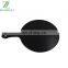 Kitchen Cutting Board Round Bamboo Pizza Cake Baking Serving Tray Bread Plates with Handle Black Printing