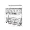 2 tier metal black bathroom wire rack shelf wire shelving display rack