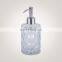 Modern design Cosmetic liquid soap packaging Glass Bottle with liquid dispenser pump
