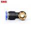 SNS SPHF Series pneumatic Hexagon universal female thread fitting one touch plastic swing elbow air hose tube connector