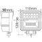 4 inch 126W Square LED Work Light Off Road Fog Light Waterproof Outdoor Truck Driving Light