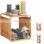 Custom Freestanding Multifunctional Towel Storage Bamboo Bathroom Shelf 3-Tier