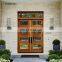 Modern Exterior Double Doors Shaker Style Teak Wood Door