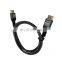 OEM ODM Ultra HD 3D 5.5mm OD PVC CCS Gold Plated HDMI 1.4 Version Plug 30HZ 30AWG HDMI 4K Cable with Braiding