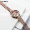 SINOBI Rose gold Ladies Wristwatch S9794L Romantic Girls Watch Water Proof Wristwatch Soft Mesh Band Hand Watch
