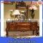 wood classic dresser furniture,dresser with mirror,makeup dressing table carving