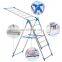 Stainless steel clothes rack floor folding household clothes rack in bedroom simple baby clothes rack