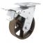 5'' Top Plate Cast Iron Trolley Wheels (360kg)