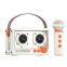 New Innovation Retro Punk Style Portable Bluetooth 5.2 Karaoke Speaker With Wireless Microphone