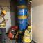Building double-layer garbage chute, roof garbage chute system, support bracket