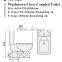 Two-piece MEIYE Watermark Toilet S/P Trap with GEBERIT or R&T Fitting Soft Cover, Australian WELS WC-3887
