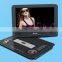 hot selling 9 inch widescreen 16:9, 270 degree rotating shaft portable dvd player