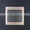 PC material with aluminum frame dubai style wall switch, color electrical switch