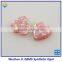 Synthetic OP08 Light Pink Heart Opal Gemstone With a Full Hole Drilled