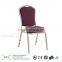 high quality hotel restaurant meeting rounded aluminium tube banquet chair