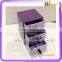 Three tiers drawer style high quality handmade cardboard gift box