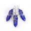 Beautiful 1pcs Lapis Handmade Wirewrap Pendant Charm Necklace Wholesale