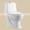 One piece toilet set