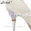 OEM ODM Pearls and rehinestone shoes women high heels 10 inch