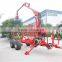 Log Trailer Crane ZM3004,3 TonTimber Trailer With Crane,Tractor Mounted Model((1 Ton,3 Ton,5 Ton,8 Ton,10ton,12 Ton) )