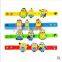 Promotion Gift Minions Adjustable Silicone Bracelet With Mental Clasp