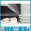 Hot Sale Tempered Glass Balustrade Floating Wood Staircase Design