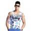 Custom 100 polyester full printing Fitness Gym Bodybuilding Tank Top