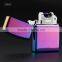 2016 Male gift Arc Lighters metal USB Rechargeable Flameless Electric Arc Windproof Cigar Cigarette Lighter