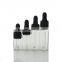 9ml Empty Clear Round Glass Bottles for Essential Oils with Glass Eye Dropper