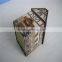 durable and fadeless metal cubbyhouse shaped, decorative tin box for storage