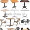 stainless steel base restaurant dining tables and chairs