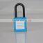 2016 Nylon Popular durable Steel Shackle Safety Padlock With be Customized