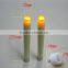 on sale 9 inch high flameless taper candles ,red and ivory color
