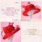 3 Layer Sinamay Organza Church Hats Of Red Color Match With Dress