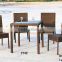 Wicker high back cane furniture outdoor dining restaurant set YC039A YT42